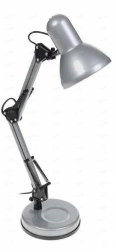 Светильник настольный Camelion KD-313 220В E27 60Вт Серебро фото Светильник настольный Camelion KD-313 220В E27 60Вт Серебро картинка